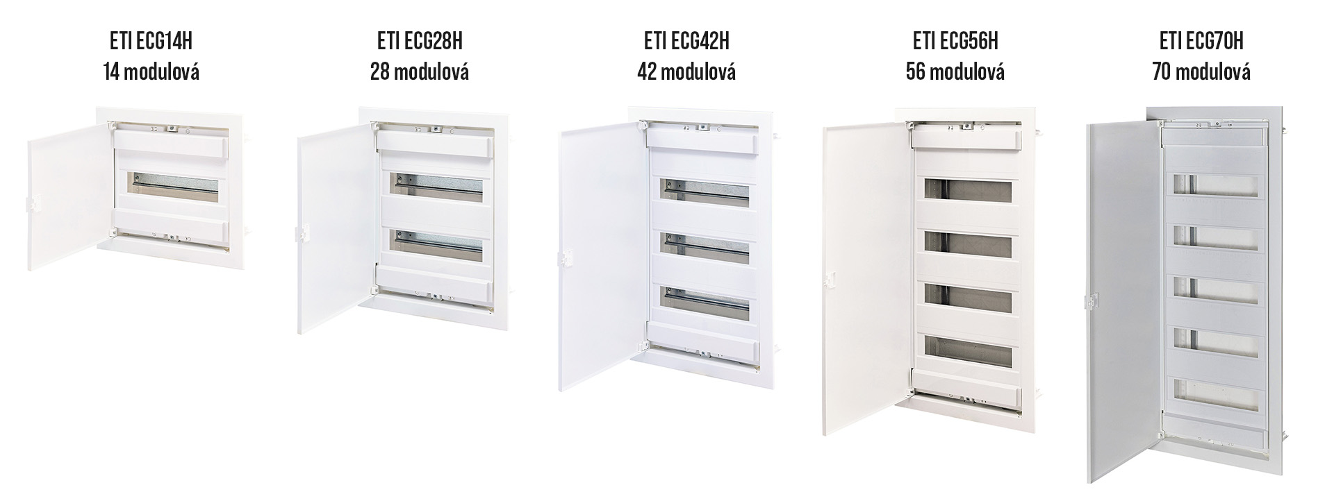 Rozvádzače ETI série ECG-H vhodné do sadrokartónu